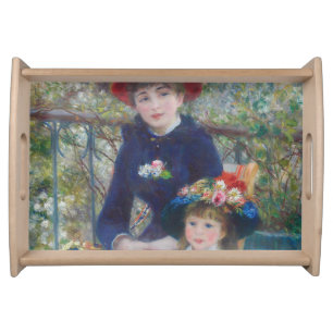 Renoir Two Sisters Terrace French Impressionism Serving Tray