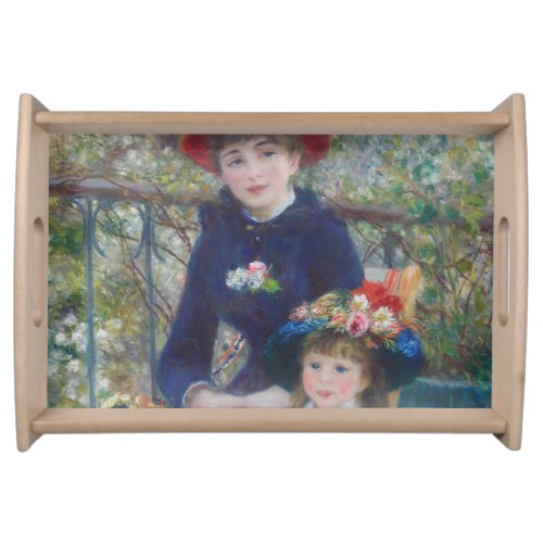 Renoir Two Sisters Terrace French Impressionism  Serving Tray