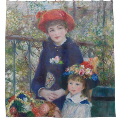 Renoir Two Sisters Terrace French Impressionism  Shower Curtain