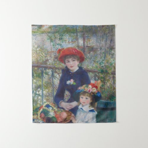 Renoir Two Sisters Terrace French Impressionism  Tapestry