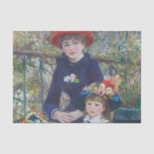 Renoir Two Sisters Terrace French Impressionism Tissue Paper