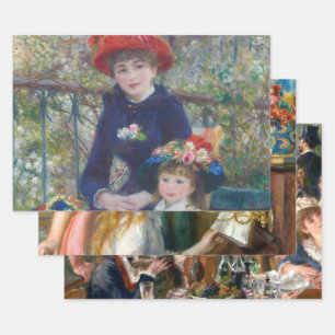 Renoir Two Sisters Terrace French Impressionism  Wrapping Paper Sheets