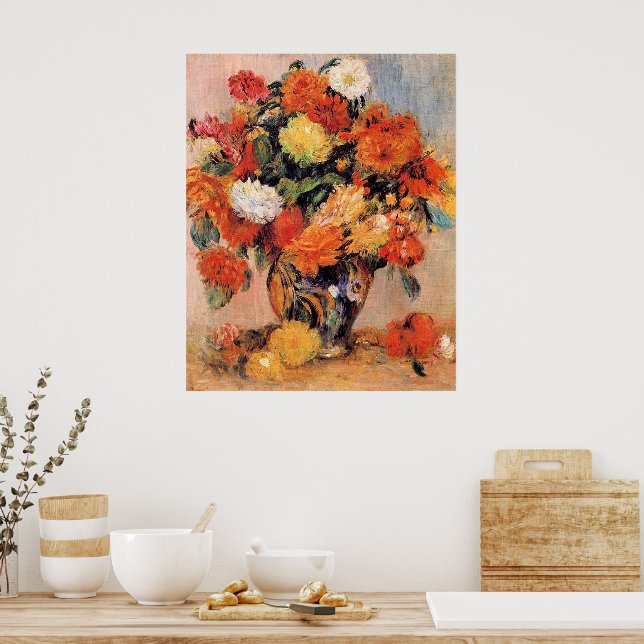 Renoir - Vase of Flowers, 1884, Poster (Kitchen)