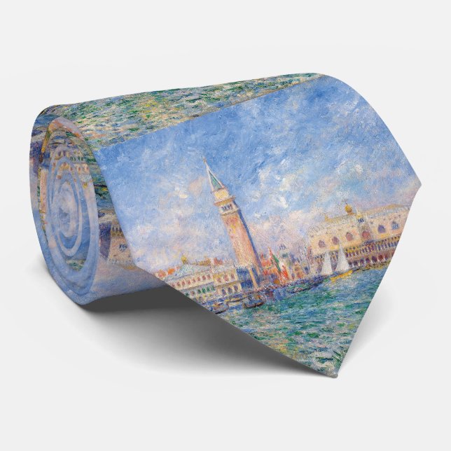Renoir, Venice (The Doge’s Palace) Neck Tie (Rolled)