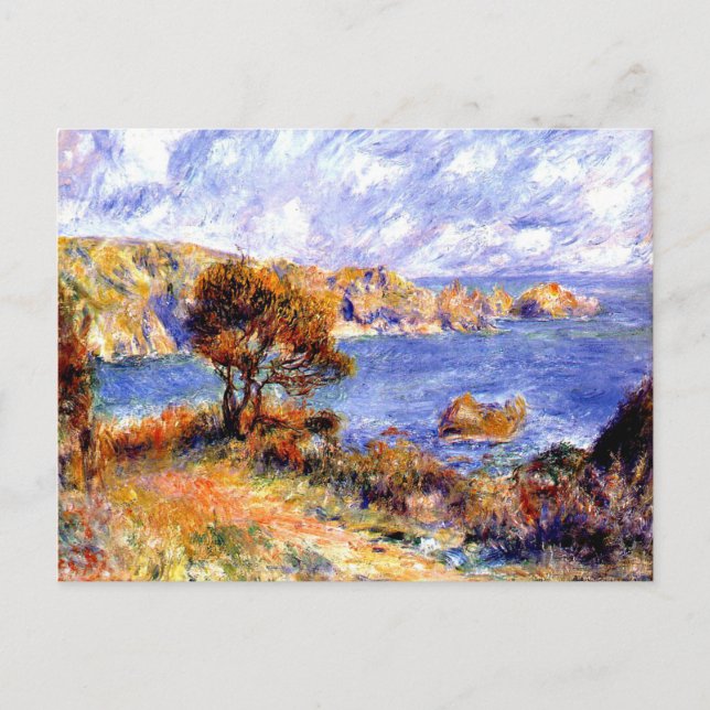 Renoir - View at Guernsey Postcard (Front)