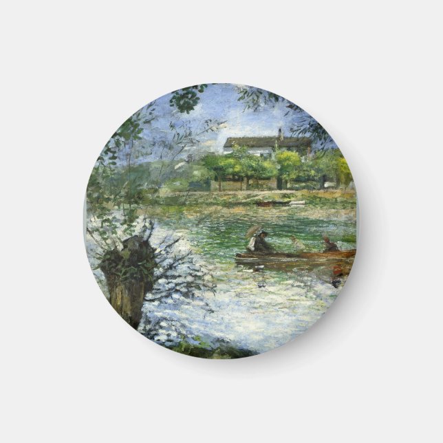 Renoir, Willows and Figures in a Boat Magnet (Front)