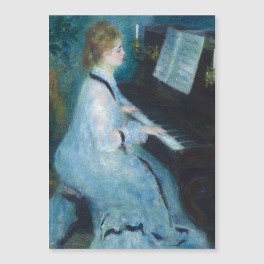 Renoir Woman at the Piano Vintage Impressionist (Front)