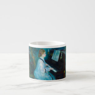Renoir Woman at the Piano Vintage Impressionist Espresso Cup