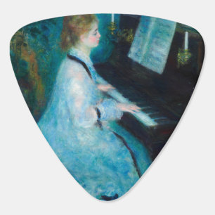 Renoir Woman at the Piano Vintage Impressionist Guitar Pick