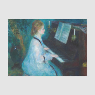 Renoir Woman at the Piano Vintage Impressionist Tissue Paper