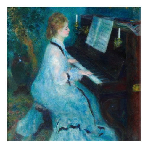 Renoir Woman Piano Music Musician Acrylic Print