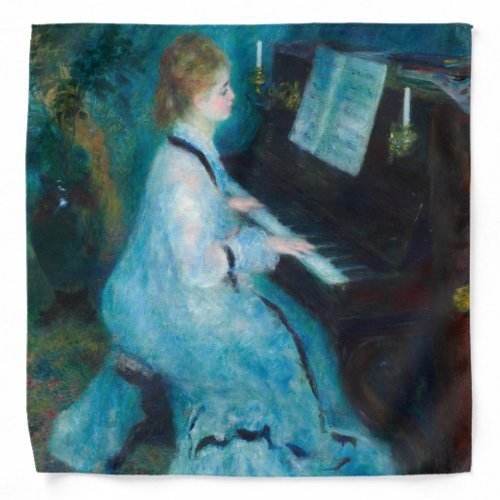 Renoir Woman Piano Music Musician Bandana