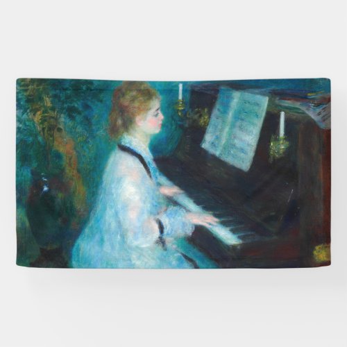 Renoir Woman Piano Music Musician Banner