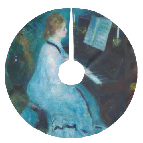 Renoir Woman Piano Music Musician Brushed Polyester Tree Skirt