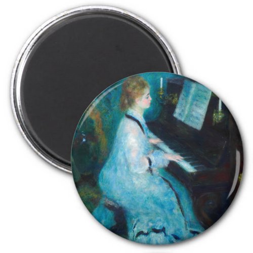Renoir Woman Piano Music Musician Magnet