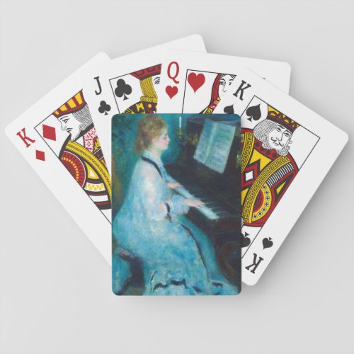 Renoir Woman Piano Music Musician Playing Cards
