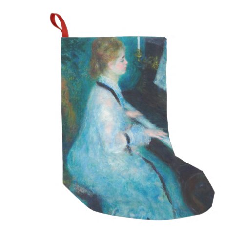 Renoir Woman Piano Music Musician Small Christmas Stocking