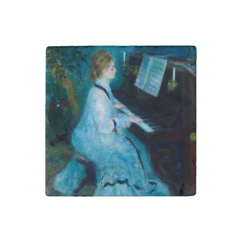 Renoir Woman Piano Music Musician Stone Magnet