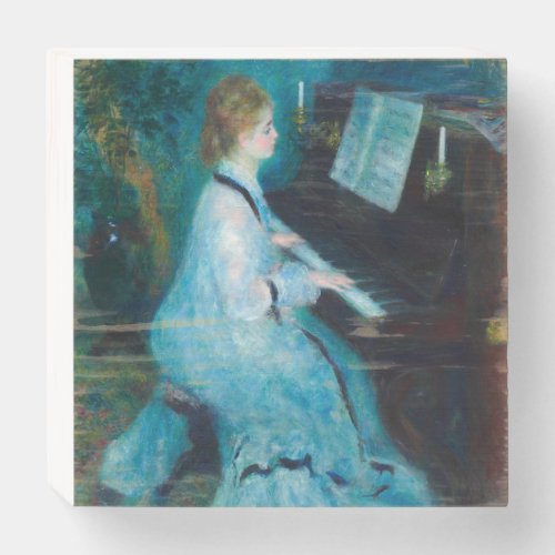 Renoir Woman Piano Music Musician Wooden Box Sign