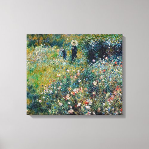 Renoir _ Woman with a Parasol in a Garden Canvas Print