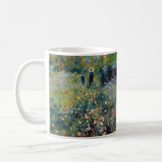 Renoir - Woman with a Parasol in a Garden Coffee Mug (Left)