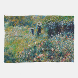 Renoir - Woman with a Parasol in a Garden Kitchen Towel