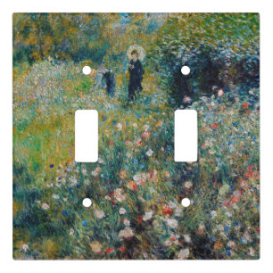 Renoir - Woman with a Parasol in a Garden Light Switch Cover