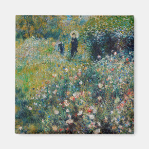 Renoir - Woman with a Parasol in a Garden Magnet