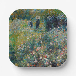 Renoir - Woman with a Parasol in a Garden Paper Plates