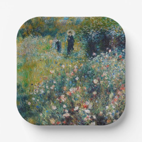 Renoir _ Woman with a Parasol in a Garden Paper Plates