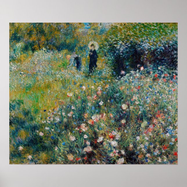 Renoir - Woman with a Parasol in a Garden Poster (Front)