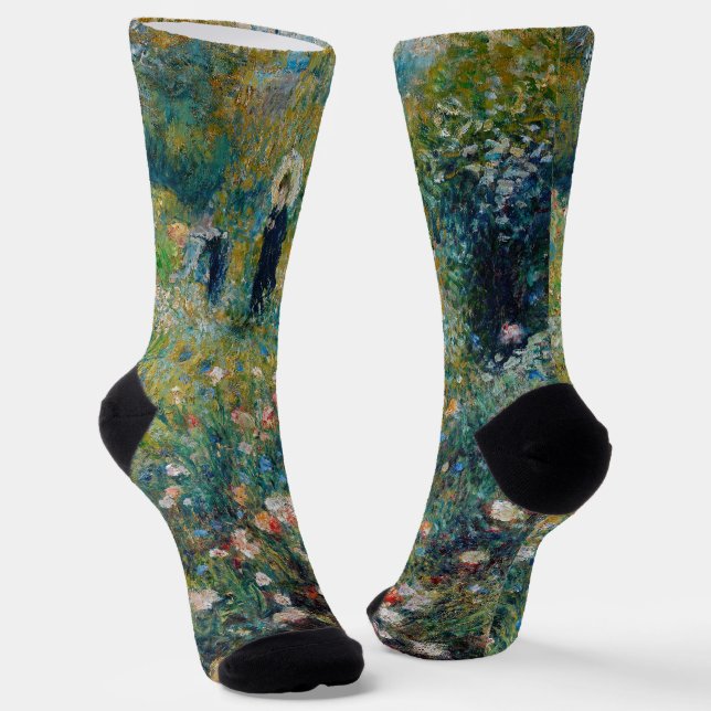 Renoir - Woman with a Parasol in a Garden Socks (Angled)