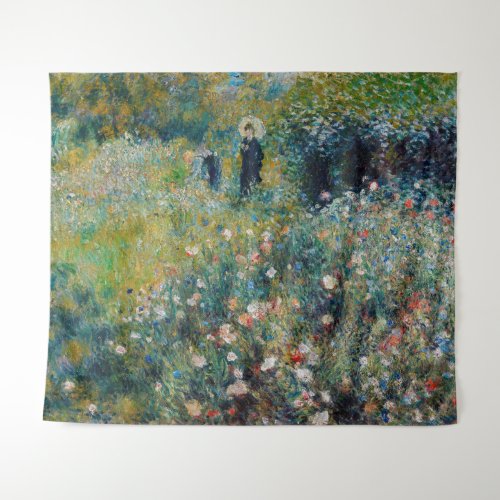 Renoir _ Woman with a Parasol in a Garden Tapestry