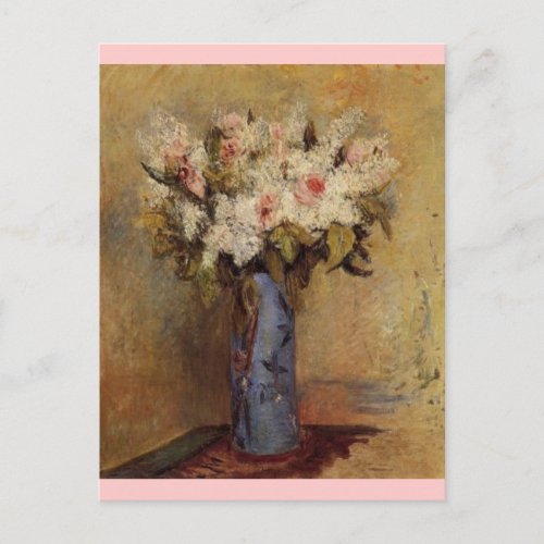 Renoirs A Vase of Lilacs and Roses Postcard