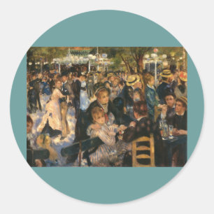 Renoir's Bal du de la Galette (1876) Classic Round Sticker