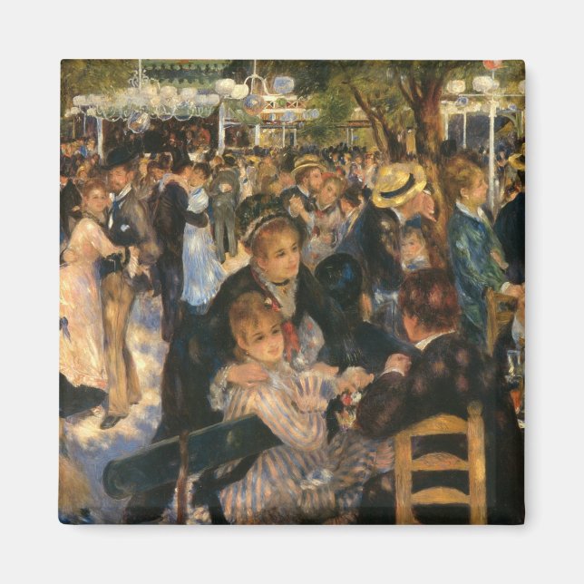 Renoir's Bal du   de la Galette (1876) Magnet (Front)