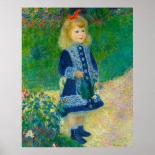 Renoir's Little Girl in Blue with Watering Can Poster