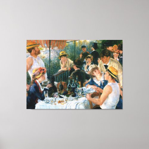 Renoirs Luncheon of the Boating Party 1881 Canvas Print