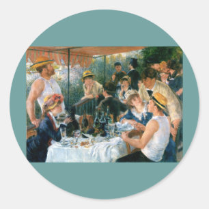 Renoir's Luncheon of the Boating Party (1881) Classic Round Sticker