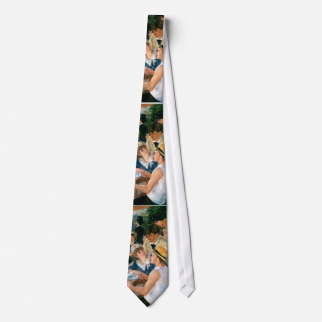 Renoir's Luncheon of the Boating Party (1881) Neck Tie (Front)