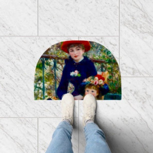 Renoir's Mother and Child Door Mat