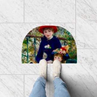 Renoir's Mother and Child Door Mat