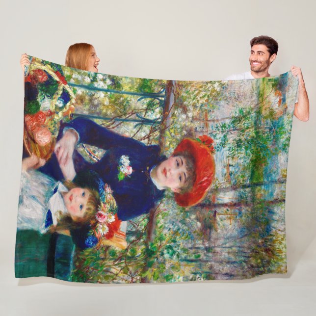 Renoir's Mother and Child  Fleece Blanket (In Situ)