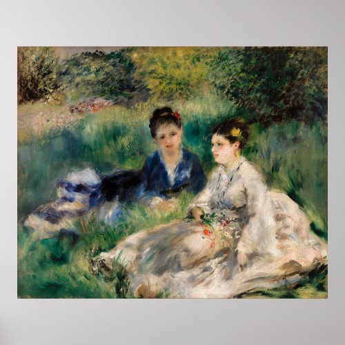 Renoirs On the Grass Poster