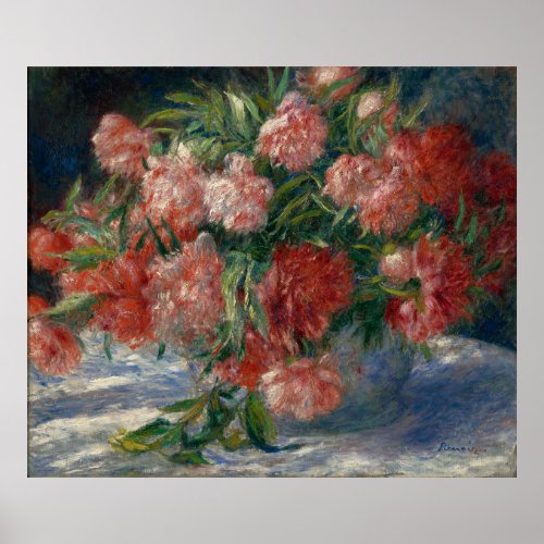 Renoirs Peonies Poster