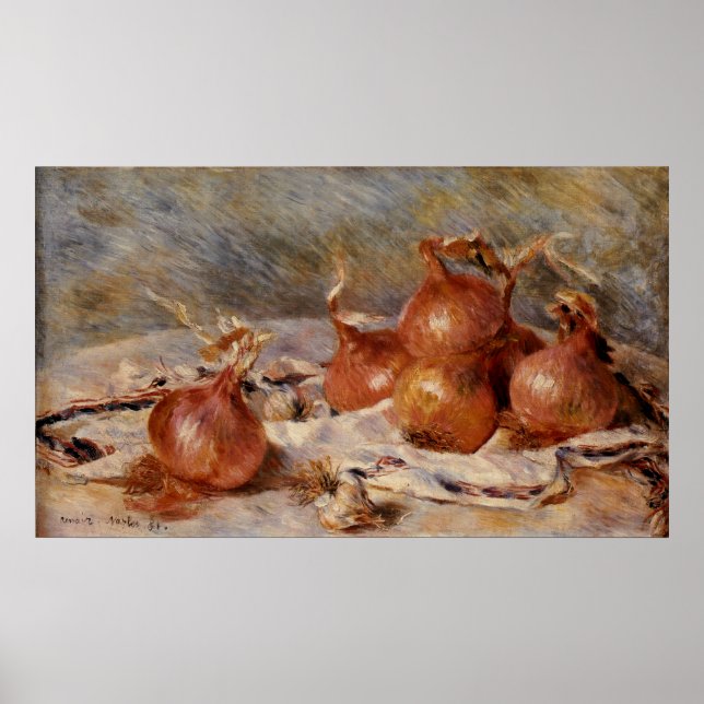 Renoir's Still Life with Onions (1881) Poster (Front)
