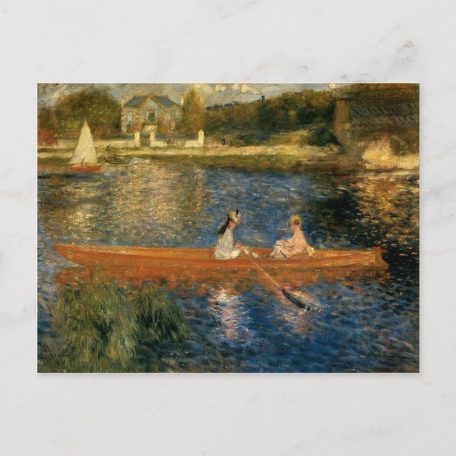 Renoir's The Seine at Asnières (The Skiff) ca 1879 Postcard (Front)