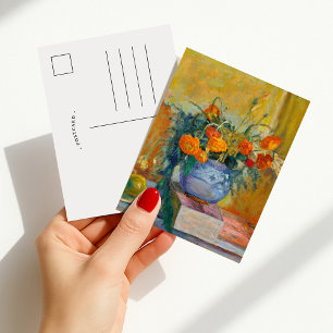 Renoncules au Vase Bleu Pierre Bonnard Postcard