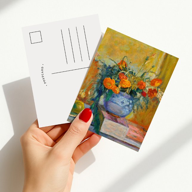 Renoncules au Vase Bleu | Pierre Bonnard Postcard (Creator Uploaded)
