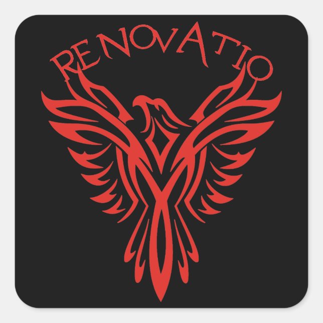 Renovatio: Phoenix Square Sticker (Front)